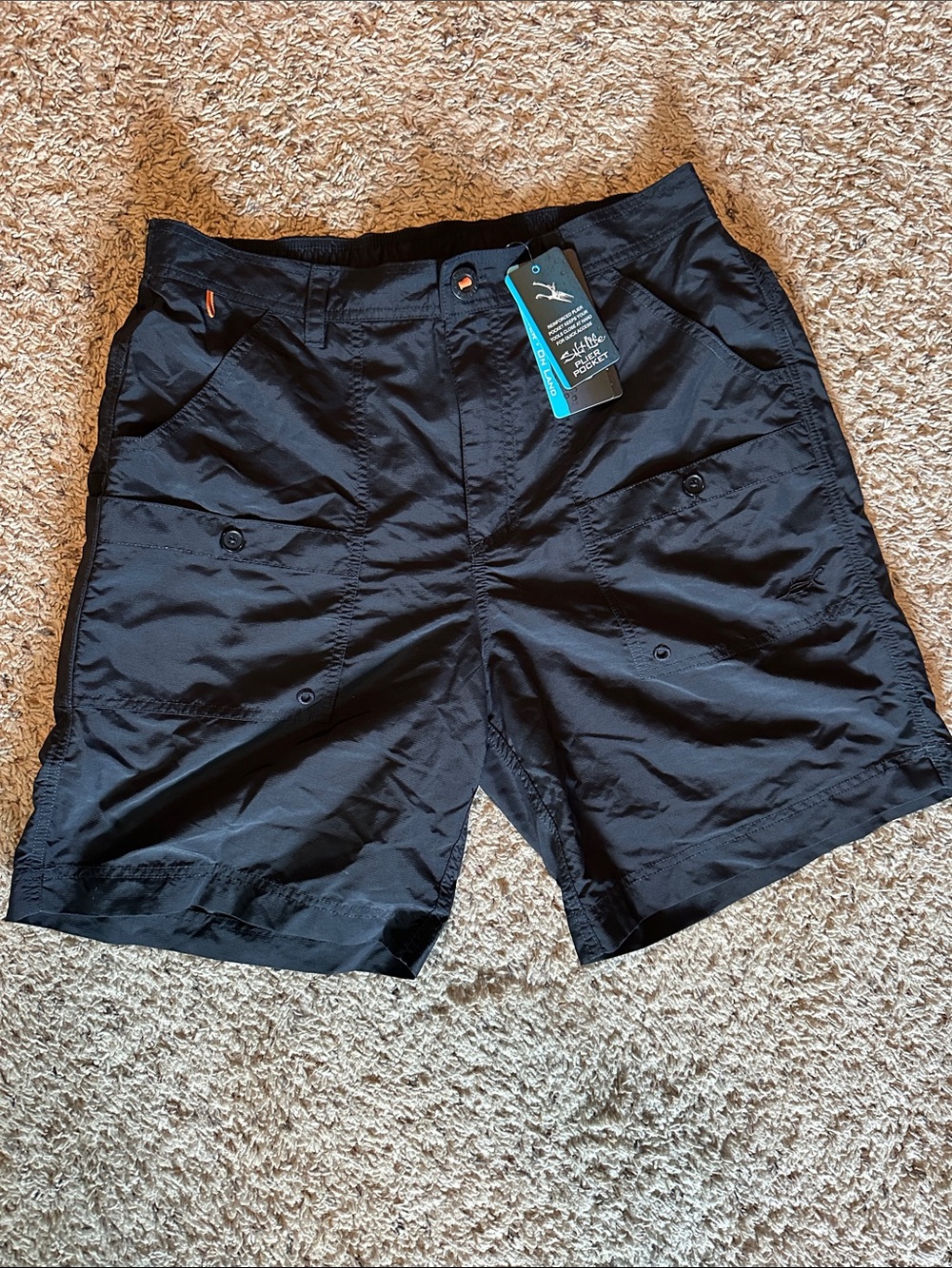 Salt Life Men's Black Hybrid  Shorts